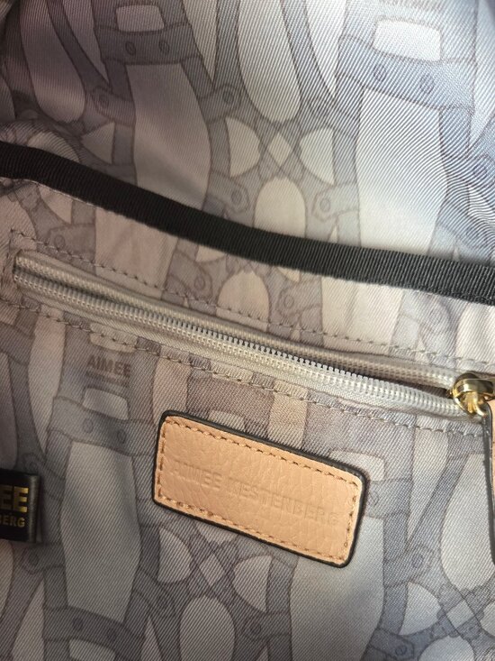 AMAZING AIMEE KESTENBERG TAMITHAT NUDE THICK GENUINE LEATHER BACKPACK M/L main image 5
